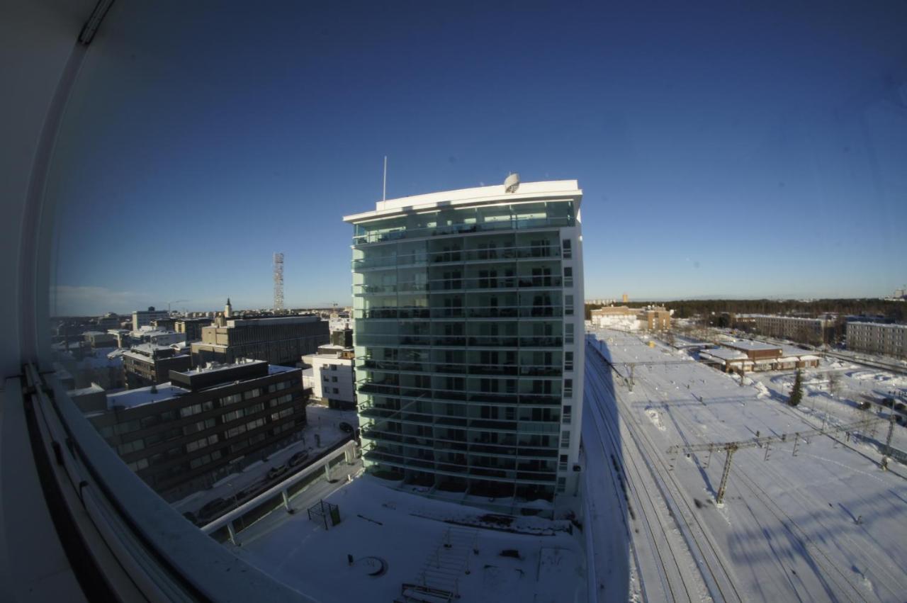 Keskustan Kaksio 45 M2 Autopaikalla, Rautatienkatu 19, 9 Krs Apartment Oulu Ngoại thất bức ảnh