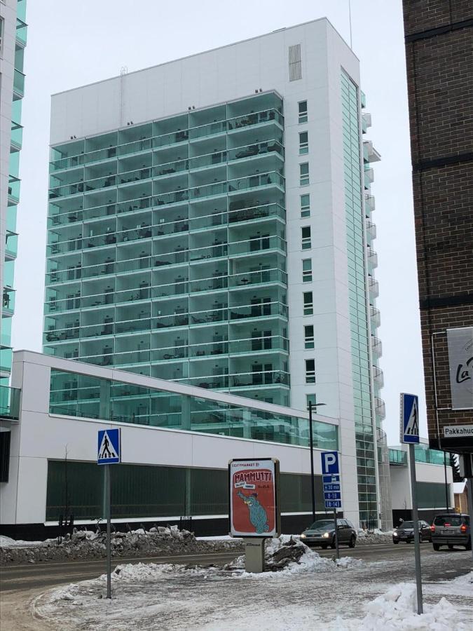 Keskustan Kaksio 45 M2 Autopaikalla, Rautatienkatu 19, 9 Krs Apartment Oulu Ngoại thất bức ảnh